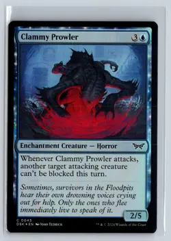 FOIL Clammy Prowler Duskmourn Common - MTG Magic the Gathering Card - Image 1
