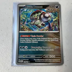 Reverse Holo Brute Bonnet 123/182 Rare Paradox Rift Pokemon TCG Card - Image 1