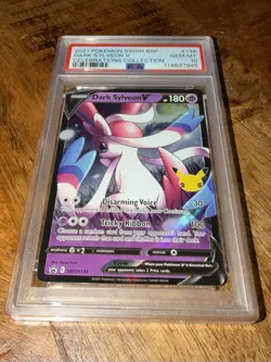 Pokemon TCG 2021 Dark Sylveon V Celebrations #134 PSA 10 GEM MT - Image 1