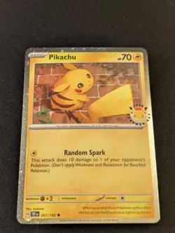 Pikachu - (Cosmo Holo) Promo 051/162 NM Pokemon Day 2026 30th Anniversary - Image 1