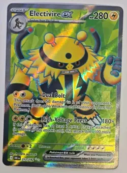 Pokemon TCG Electivire Ex 212/182 Destined Rivals Ultra Rare 2025 NM - Image 2