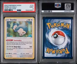 2020 Pokemon SWSH Snorlax Holo PSA Mint 9 Vivid Voltage 131/185 - Image 3