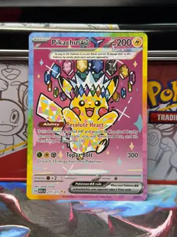 Pikachu ex 277/217 SIR Pokemon NM Ascended Heroes - JUST PULLED - Image 1