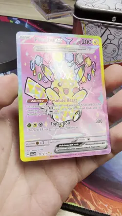 Pikachu ex 277/217 SIR Pokemon NM Ascended Heroes - JUST PULLED - Image 2