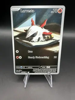 LARVESTA 2024 POKEMON SURGING SPARKS ILLUSTRATION RARE 196/191 - Image 1