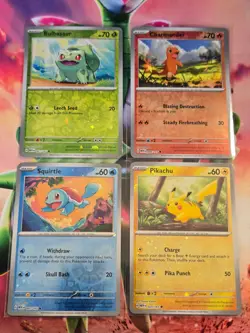Pokemon 151 Costco Exclusive Reverse Cosmos Promo Set of 4 - NM - Image 1