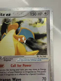 Pokemon TCG Dragonite ex #90/97 Dragon Holo Silver Border - Image 3