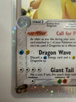 Pokemon TCG Dragonite ex #90/97 Dragon Holo Silver Border - Image 5
