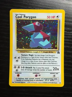 Pokemon TCG Cool Porygon Black Star Promo Holo Foil Near Mint NM - SWIRL - Image 1