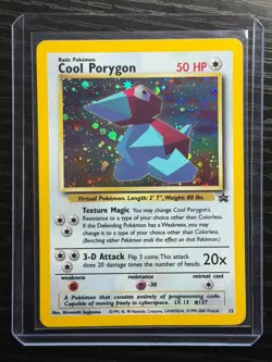 Pokemon TCG Cool Porygon Black Star Promo Holo Foil Near Mint NM - SWIRL - Image 4