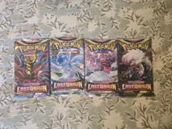 Pokemon 2022 Sword & Shield Lost Origin Booster Pack Lot X4 Art set - Image 1