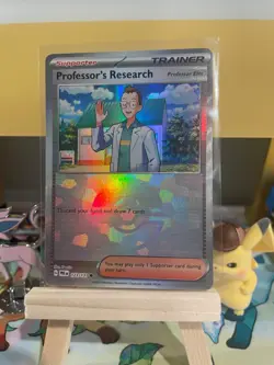 Pokemon TCG - Prismatic Evolutions - Professor's Research - Pokeball Pattern - Image 1