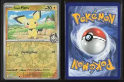 Ethan's Pichu 071/182 Common Destined Rivals Pokemon Reverse Holo Near Mint - Image 3