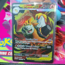 Mega Camerupt ex 156/132 – Holo Double Rare – NM Pokemon TCG - Image 1
