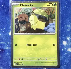 Chikorita 069 - NM Pokemon Mega Evolution Perfect Order Holo Promo - Image 1
