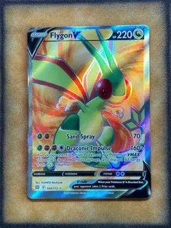 Pokemon Flygon V 164/172 Brilliant Stars Full Art Ultra Rare NM - Image 1