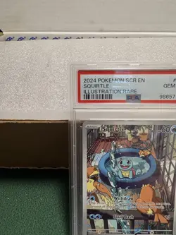 Pokemon TCG: Stellar Crown, Squirtle Illustration Rare,#148/142, PSA 10 GEM MINT - Image 2
