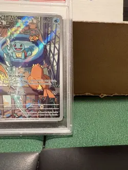Pokemon TCG: Stellar Crown, Squirtle Illustration Rare,#148/142, PSA 10 GEM MINT - Image 4