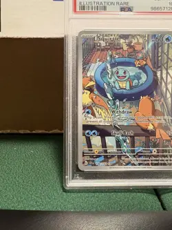 Pokemon TCG: Stellar Crown, Squirtle Illustration Rare,#148/142, PSA 10 GEM MINT - Image 5
