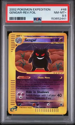 2002 Gengar Reverse Holo 48/165 Expedition Pokemon PSA 8.5 - Image 1