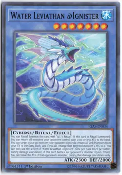 Yugioh - Water Leviathan @Ignister IGAS-EN034 1st Edition - Ignition Assault - Image 1