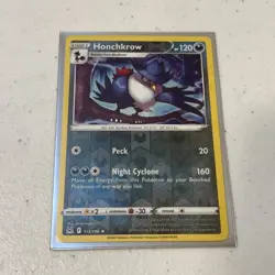 Honchrkrow #115/196 Reverse Holo Rare 2022 Pokemon TCG Card Lost Origin - Image 5