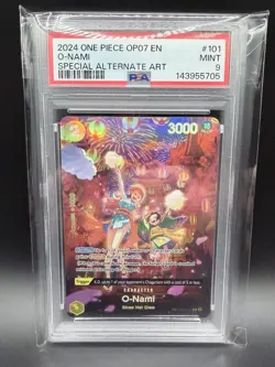 Namco O-Nami OP06-101 Alternate Art Foil Rare Wings of the Captain PSA 9 - Image 1