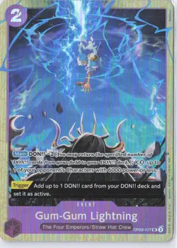 Gum-Gum Lightning OP09-077 English Foil One Piece Premium Best Selection Vol 4 - Image 1