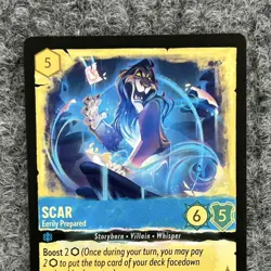 Disney Lorcana Whispers in the Well Scar Eerily Prepared 153/204 Super Rare NM - Image 3
