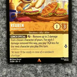Disney Lorcana Winterspell Reuben Sandwich Expert 21/204 Rare NM - Image 4