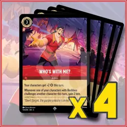 Disney Lorcana: 2024 Who's With MeU 131/204 x4 | Super Rare - Image 1