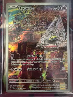 Pokemon Drowzee TCG Scarlet & Violet Base Set Holo Card 210/198 - Image 2