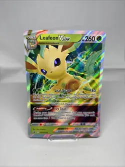 {ON HOLD} Leafeon VSTAR 195 SWSH: Sword & Shield Oversized Promo Holo Card LP - Image 1