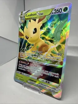 {ON HOLD} Leafeon VSTAR 195 SWSH: Sword & Shield Oversized Promo Holo Card LP - Image 2