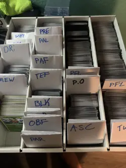 (4650) Sorted Bulk Pokemon Cards (3300-3500) Common (779) Reverse (439) Holo - Image 1