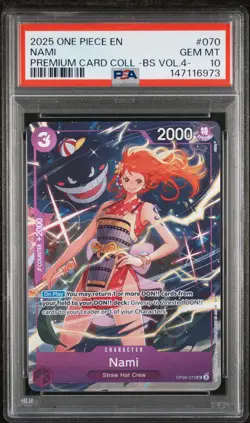 2025 ONE PIECE PREMIUM CARD COLLECTION -BEST SELECTION VOL.4 - #070 NAMI PSA 10 - Image 1