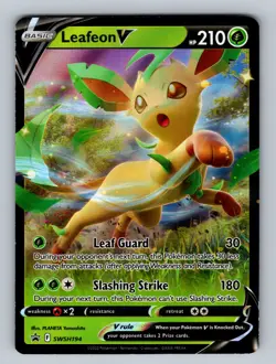 Leafeon V - SWSH194 Promo SWSH: Sword & Shield Promo Cards NM - LP Pokemon TCG - Image 1
