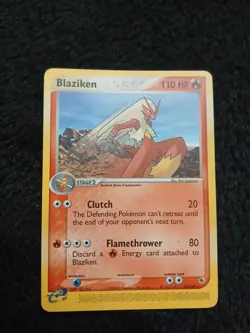 Blaziken 15/109 Pokemon Ex Ruby & Sapphire Non-Holo Card e-Reader - Image 1