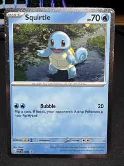 Squirtle - 048 (Cosmos Holo) 048 Sv: Scarlet & Violet Promo Cards 2X SWIRL 🌀🌀 - Image 3