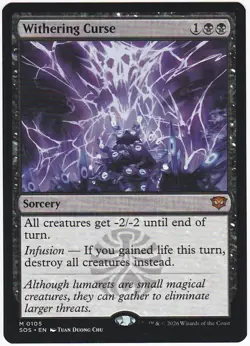 Withering Curse - Secrets of Strixhaven (SOS) - Image 1