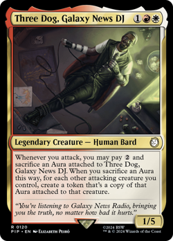 Three Dog, Galaxy News DJ Fallout NM Rare MAGIC THE GATHERING MTG CARD ABUGames - Image 1