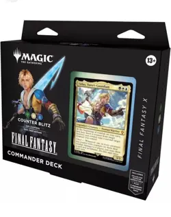 Magic MTG Final Fantasy X Counter Blitz Tidus Commander Deck Sealed Damaged Box - Image 1