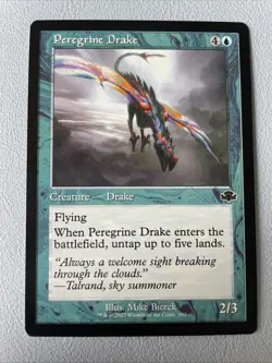 Peregrine Drake - Retro Frame x1 - Dominaria Remastered - NM-Mint, English - Dom - Image 1