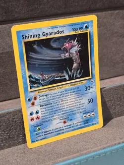 Shining Gyarados 65/64 Neo Revelation Holo Pokemon Card NM-LP With Swirl🌀 - Image 2