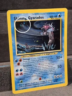 Shining Gyarados 65/64 Neo Revelation Holo Pokemon Card NM-LP With Swirl🌀 - Image 3