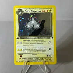 Pokemon TCG Team Rocket 1st Edition Dark Magneton Holo 11/82 - Image 1