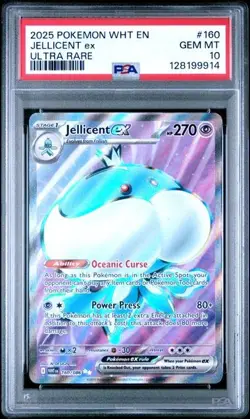 Pokemon TCG White Flare - Jellicent EX 160/086 - Full Art Ultra Rare - PSA 10 - Image 3
