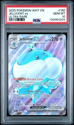 Pokemon TCG White Flare - Jellicent EX 160/086 - Full Art Ultra Rare - PSA 10 - Image 5