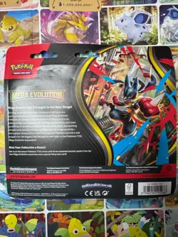 Pokemon TCG Mega Evolution 3 Pack Blister Psyduck Promo - New/Sealed - Image 3