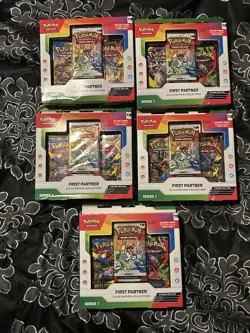 Pokemon TCG First Partner Illustration Collection Series 1 - (5) FIVE Box Lot - Image 3